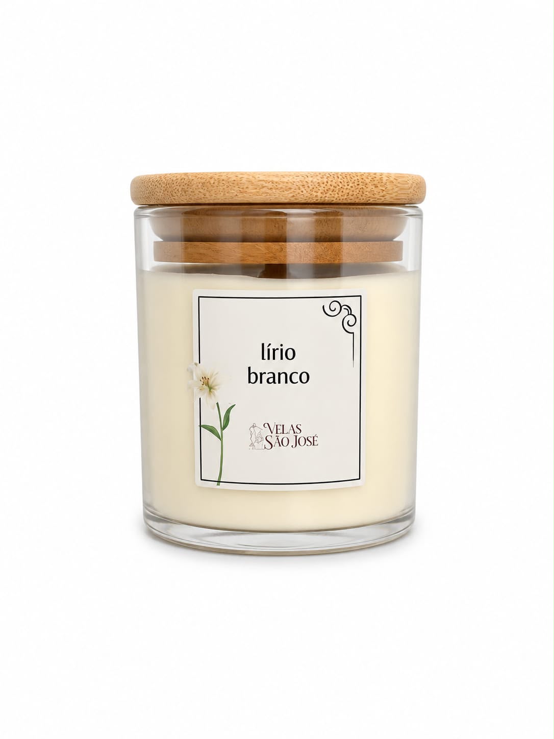 Vela Aromática de Lírio Branco