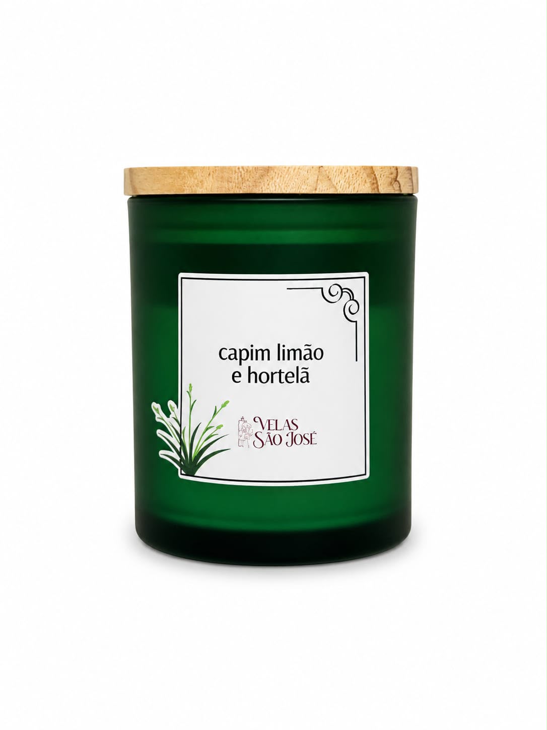 Vela Aromática de Capim Limão e Hortelã